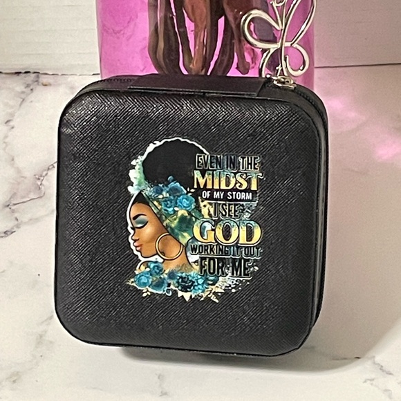 NWOT Handmade Portable Mini Jewelry Box Various Designs - Picture 3 of 12